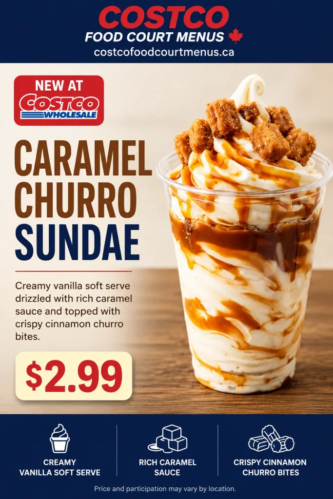 Costco Caramel Churro Sundae